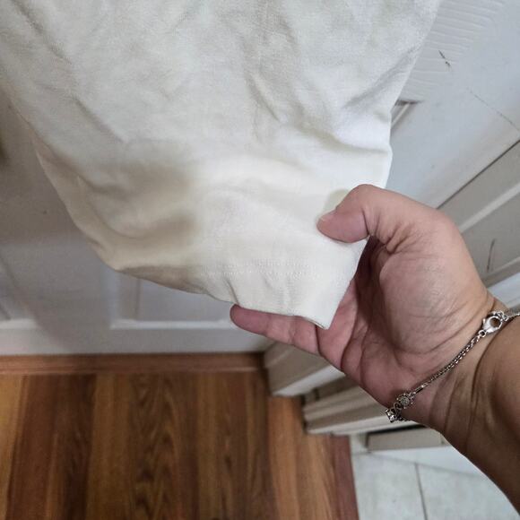 Chico’s Pull-On Slinky Knit Pants Size S Cream - Picture 4 of 9